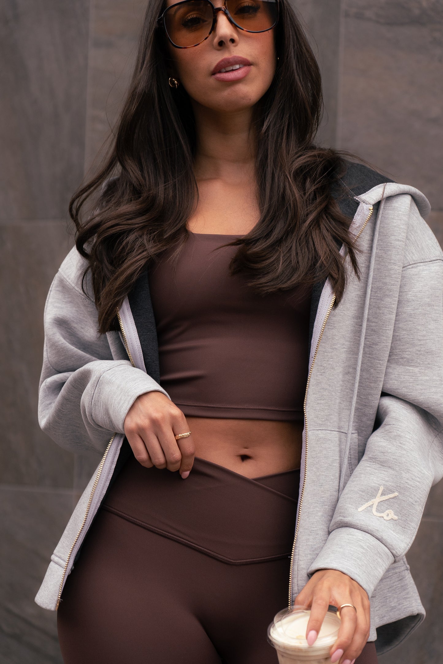 Love Laura Hoodie In Grey