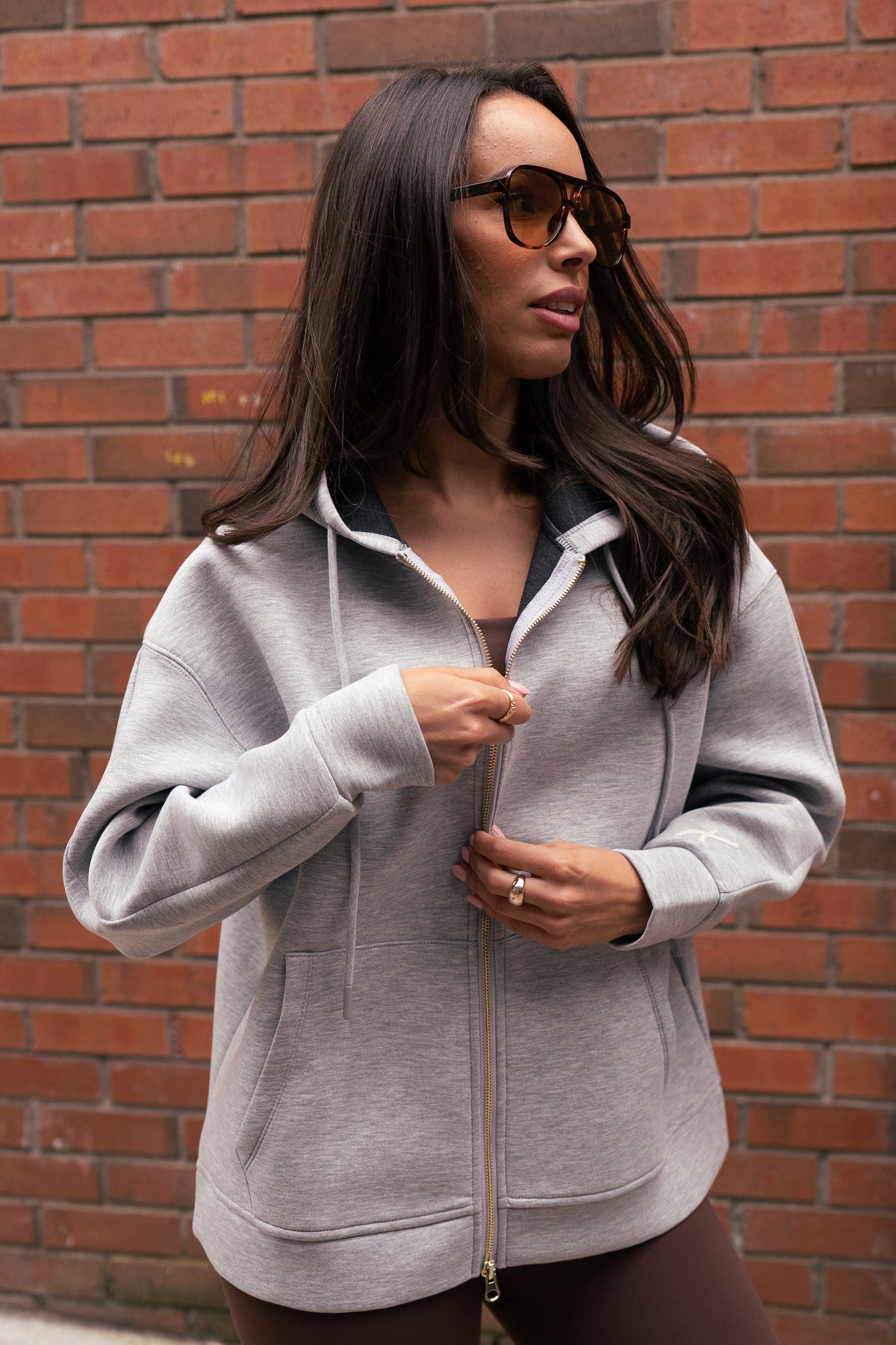 Love Laura Hoodie In Grey