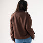 Kendra Faux Suede Jacket In Chocolate