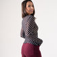 Kendra Polka Dot Top In Black