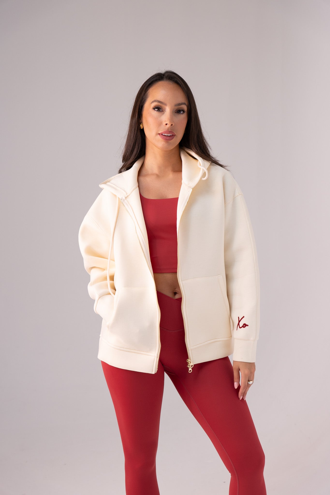 Love Laura Hoodie In Cream