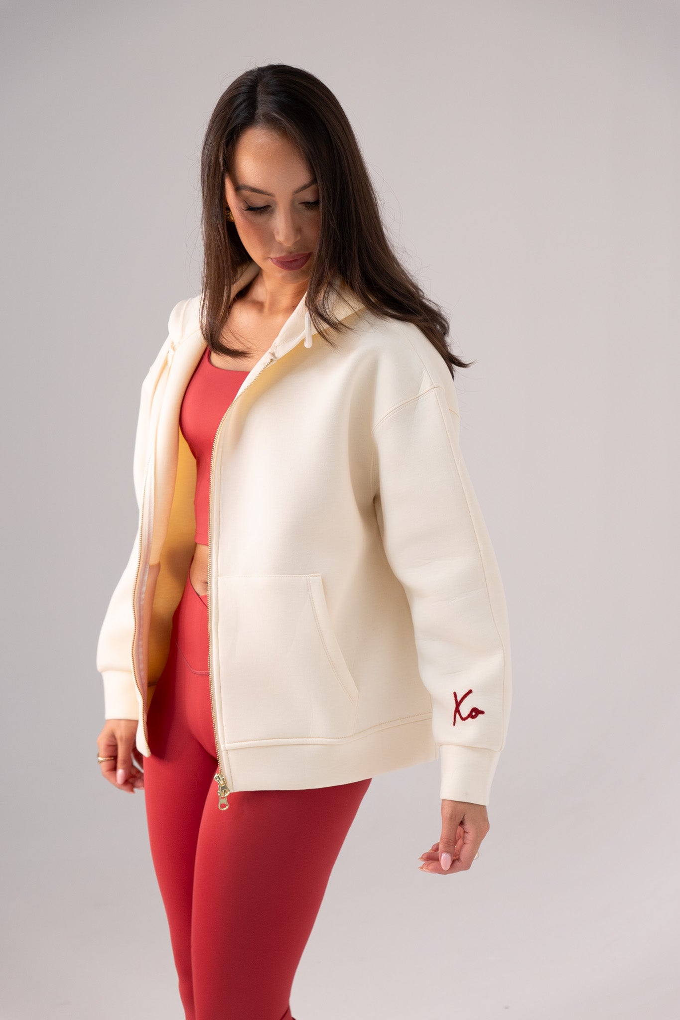 Love Laura Hoodie In Cream