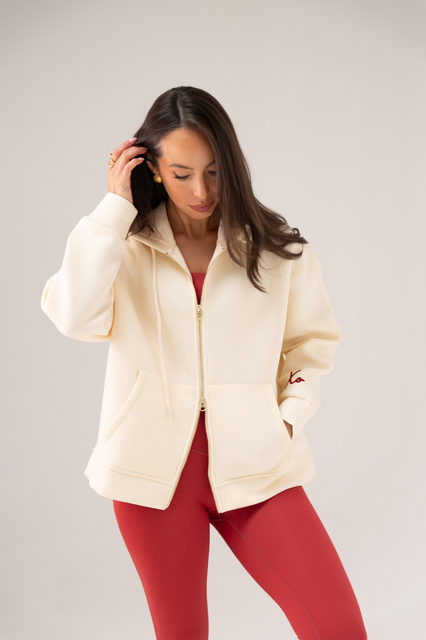 Love Laura Hoodie In Cream