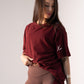 Love Laura T-Shirt In Burgundy