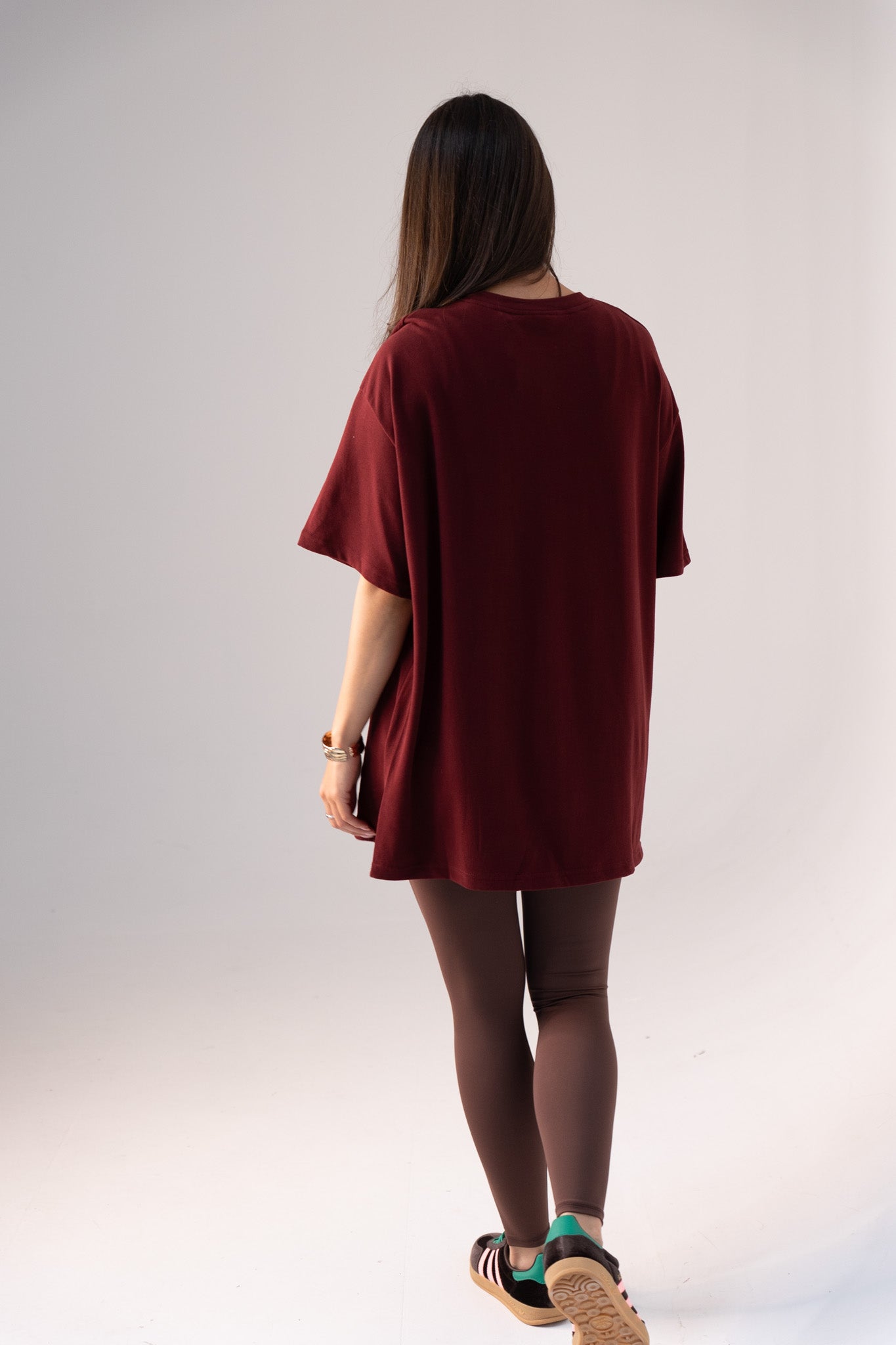 Love Laura T-Shirt In Burgundy