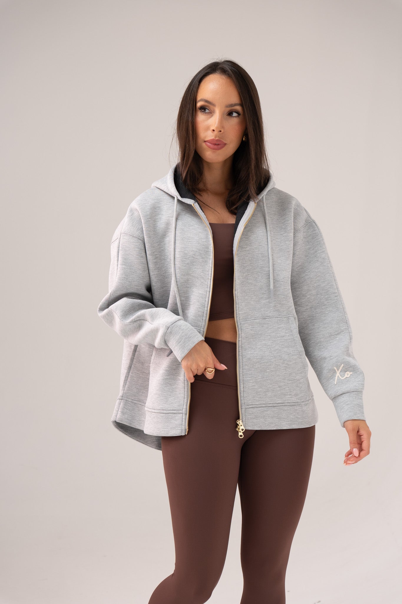 Love Laura Hoodie In Grey