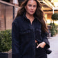 Love Laura Denim Shacket In Black Wash