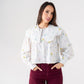 Daisy Oversize Collar Shirt In Floral