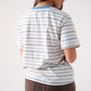 Daisy Stripe T-Shirt In Blue Mix