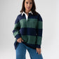 Daisy Rugby Top In Navy & Green