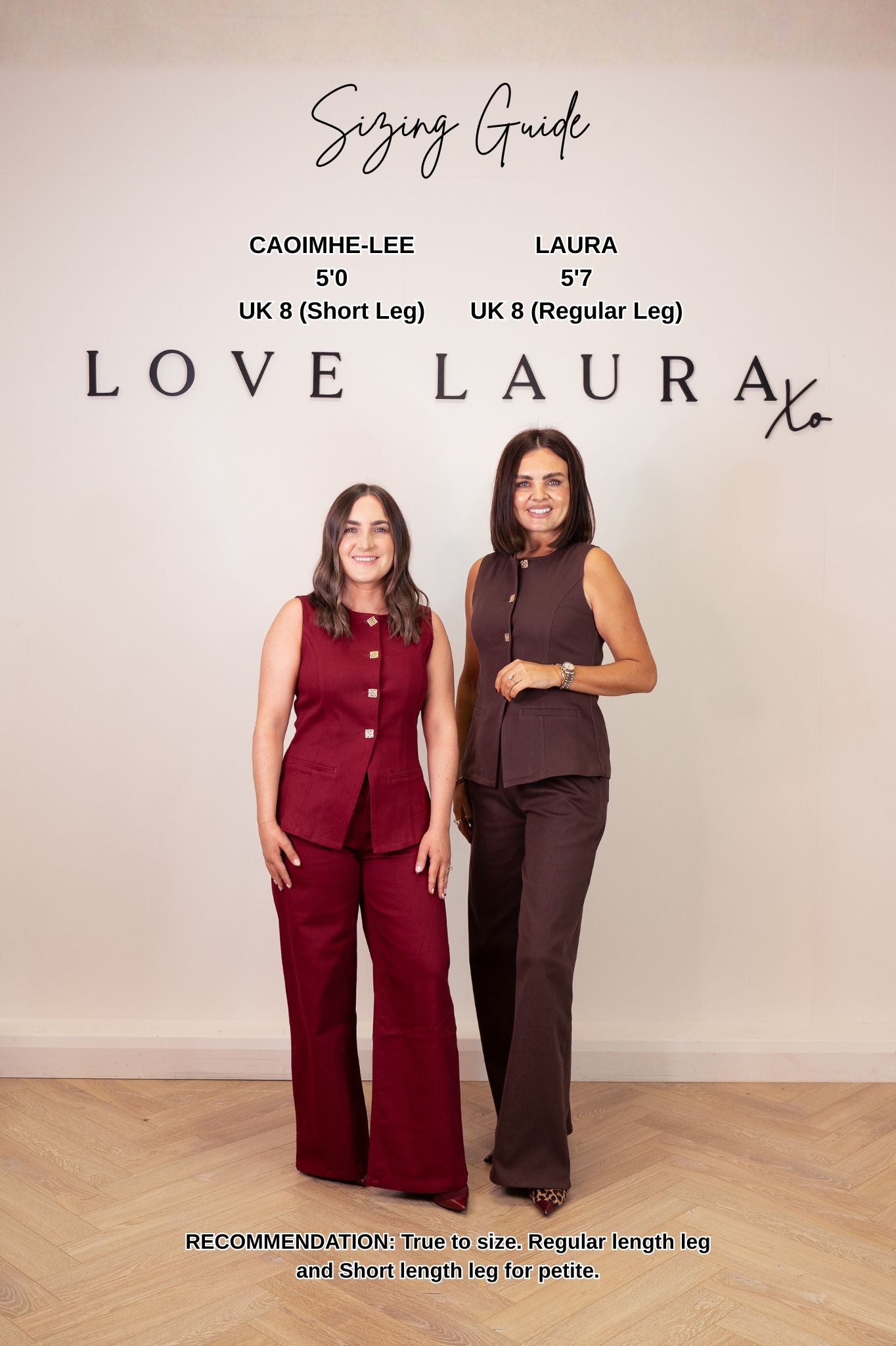 Love Laura Straight Leg Jeans In Burgundy