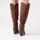 Love Laura Western Boot In Chocolate