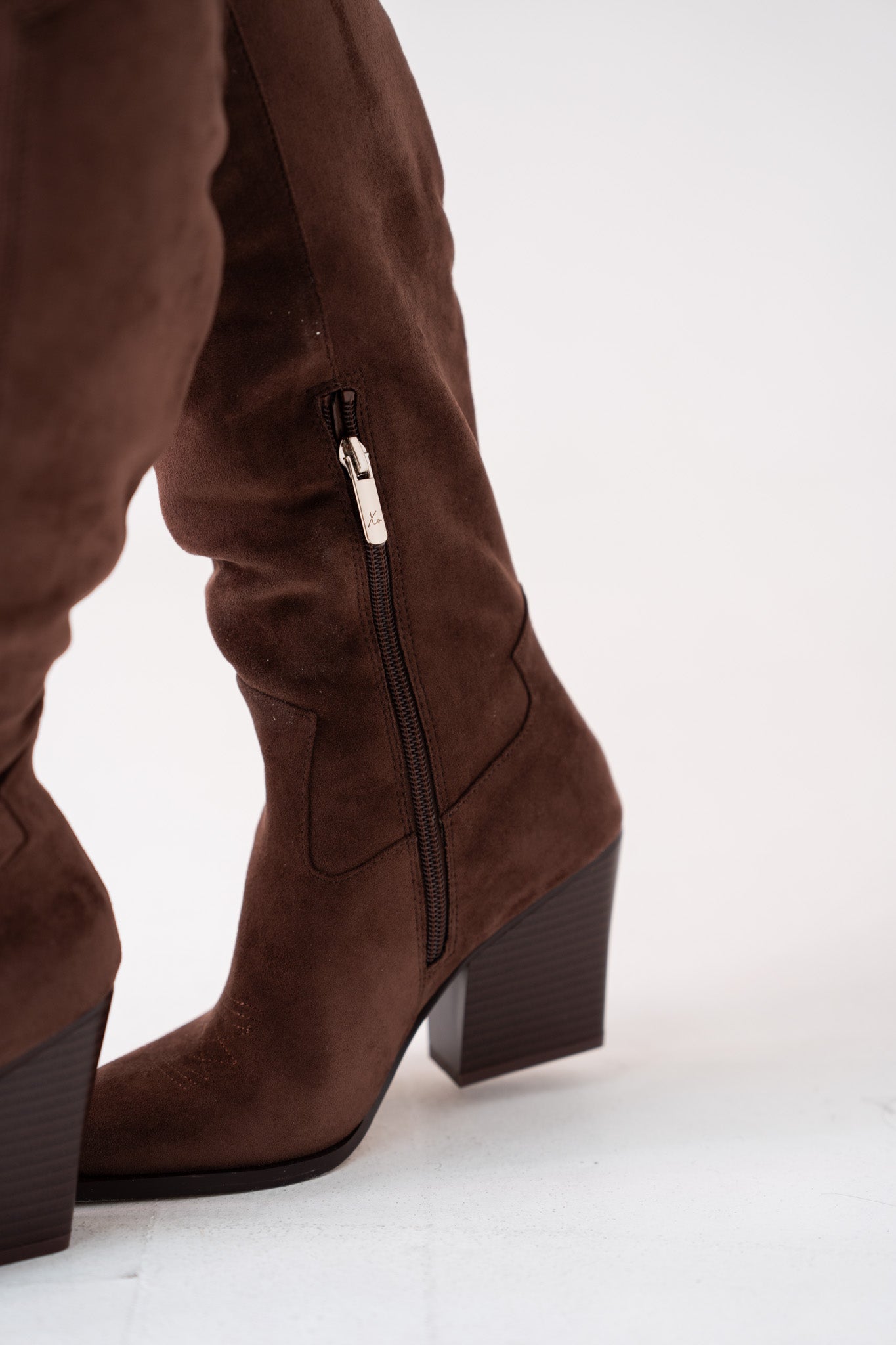 Love Laura Western Boot In Chocolate