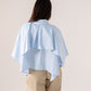 Ella Cape Style Shirt In Blue
