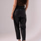 Ella Faux Leather Trousers In Black