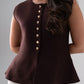 Ella Knit Waistcoat In Coffee