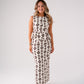Elsa Aztec Print Skirt In Ivory