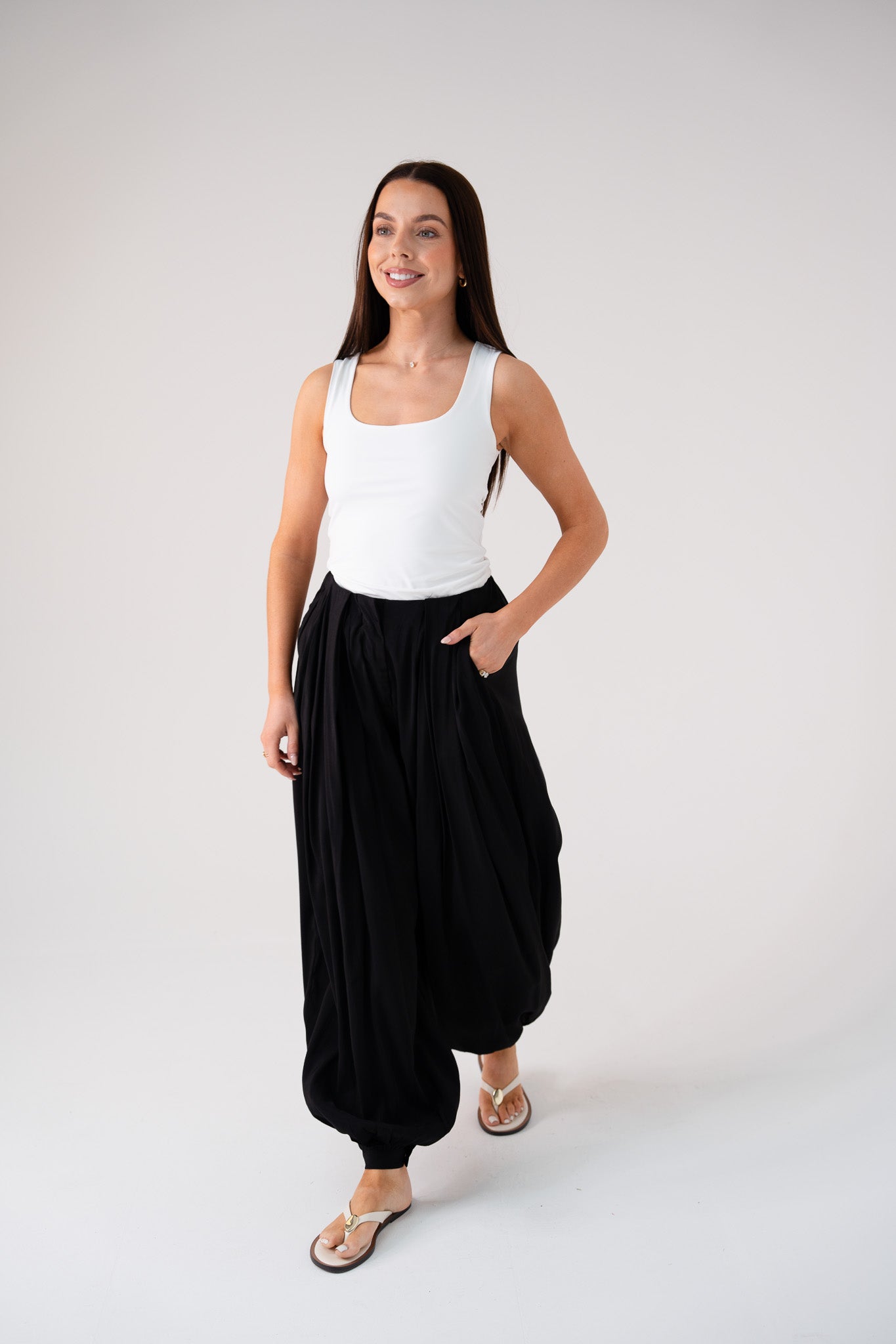 Elsa Balloon Trousers In Black