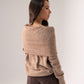 Elsa Bardot Jumper In Camel
