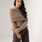 Elsa Bardot Jumper In Camel