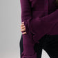 Elsa Bell Sleeve Cardigan In Plum