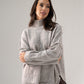 Elsa High Neck Jumper In Taupe