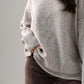 Elsa High Neck Jumper In Taupe