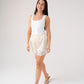 Elsa Lace Trim Shorts In Cream