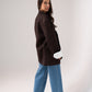 Elsa Oversize Blazer In Chocolate