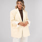Elsa Oversize Blazer In Lemon
