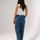 Elsa Pinstripe Trouser In Denim Blue