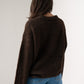 Elsa Round Neck Jumper In Coffee