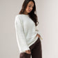 Elsa Round Neck Jumper In White