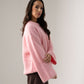 Elsa Round Neck Jumper In Pink