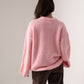 Elsa Round Neck Jumper In Pink