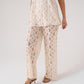Elsa Wide Leg Lace Trousers In Ivory