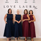 Love Laura Forever Dress In Burgundy