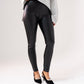 Freya Leather Look Leggings In Black