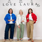 Love Laura Funnel Neck Jacket In Blue