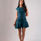 Harper Tweed Dress In Teal