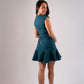 Harper Tweed Dress In Teal