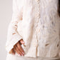 Hayley Embroidered Cardigan In Neutral