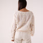 Hayley Embroidered Cardigan In Neutral