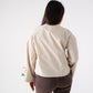 Holly Tie Front Embroidered Shirt In Neutral