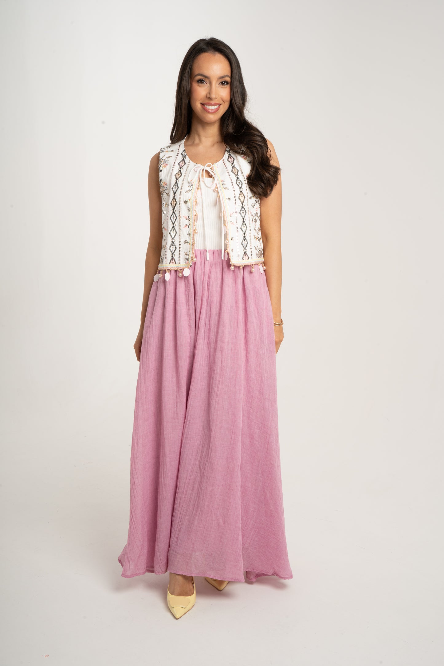 Millie Maxi Skirt In Pink