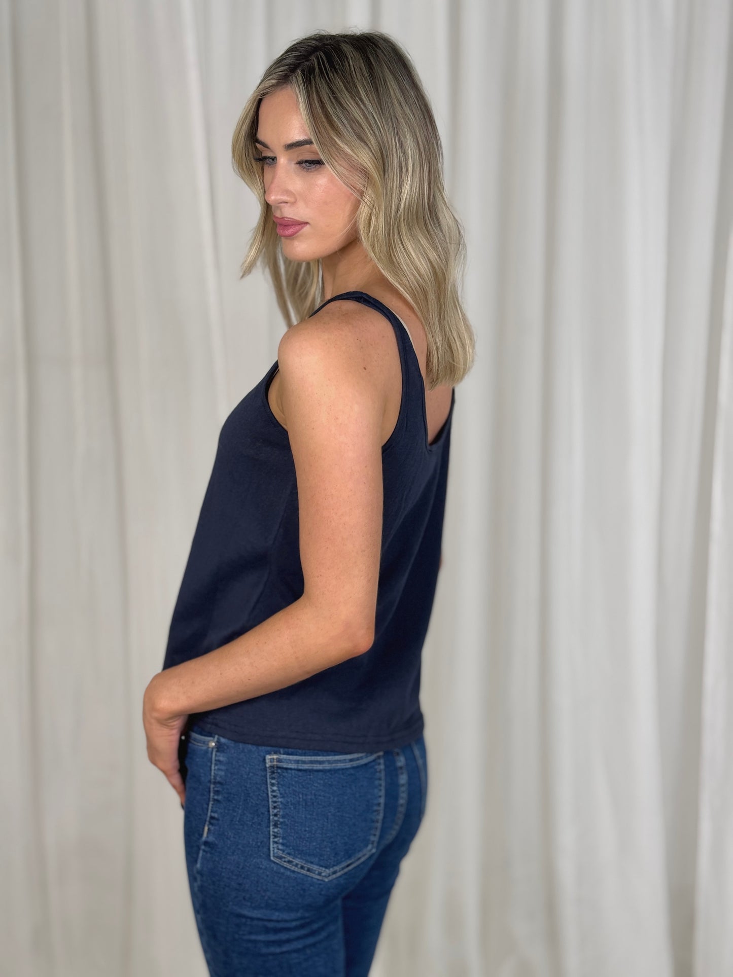 Jane Vest In Navy