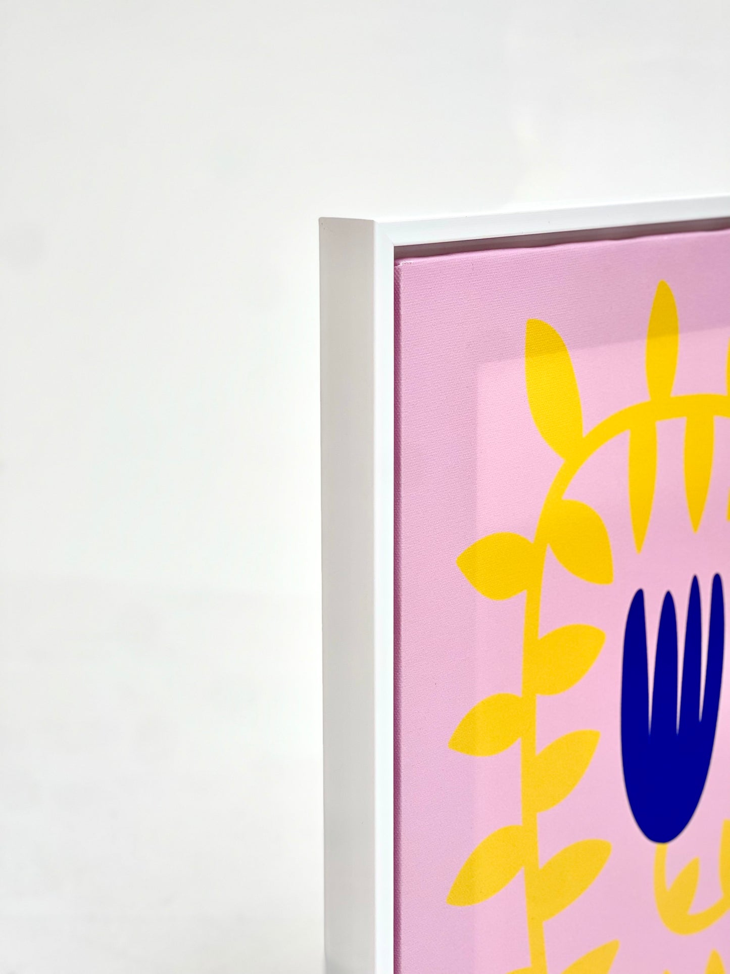 Ibiza Canvas Print Lilac & Yellow