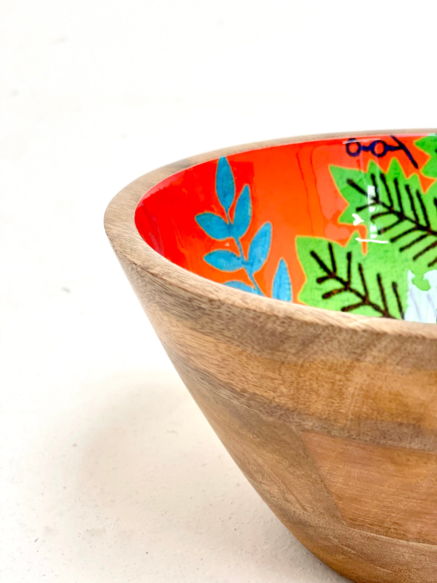 Ibiza Floral Bowl Large Orange