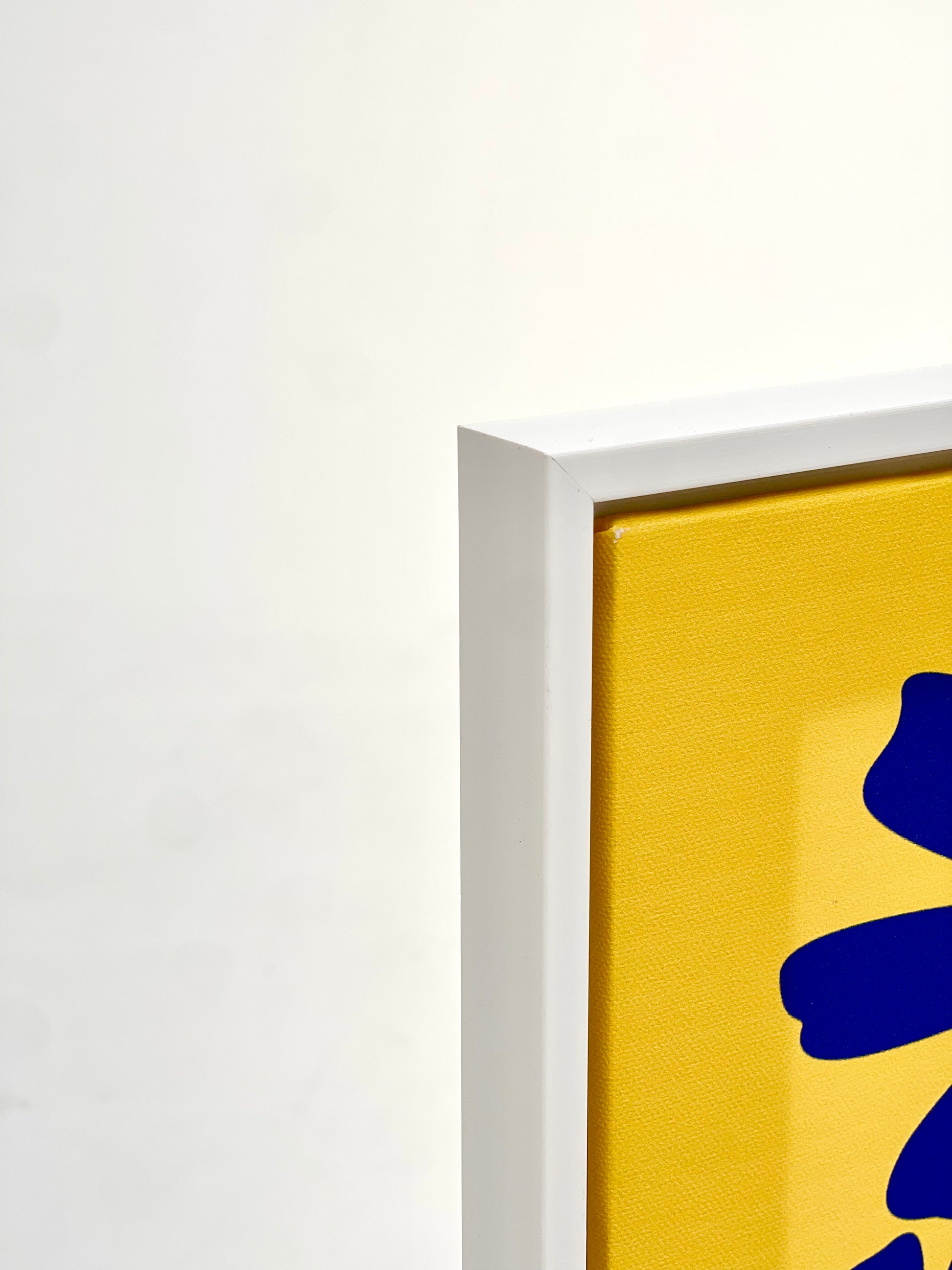 Ibiza Canvas Print Yellow &amp; Blue