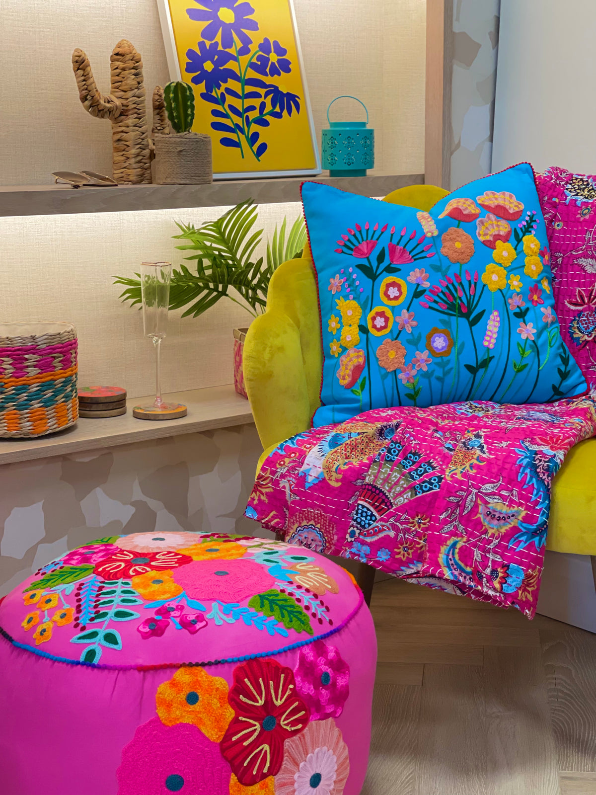 Ibiza Cushion In Turquoise